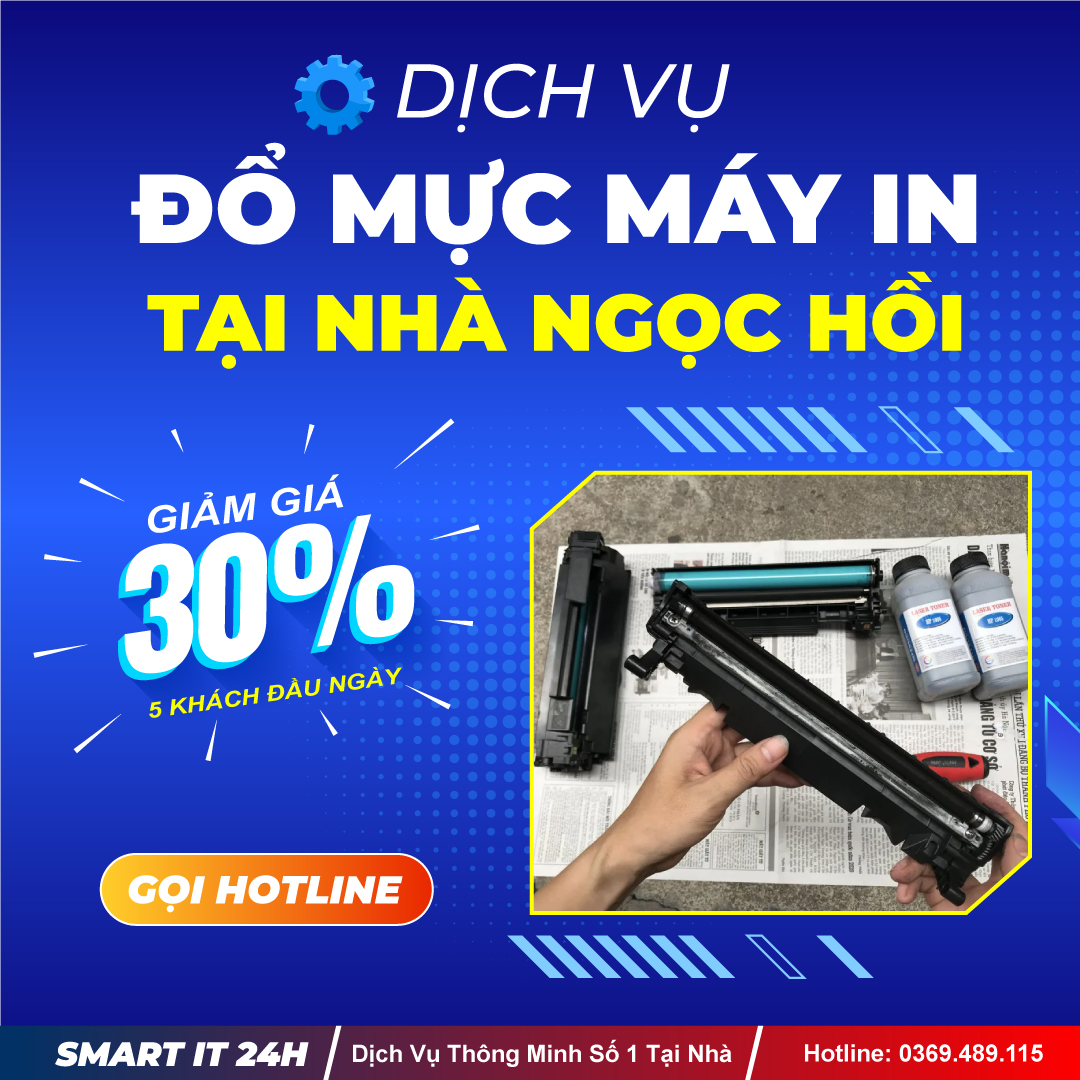 Đổ mực máy in tại Ngọc Hồi